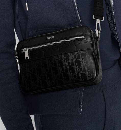 dior safari messenger bag leather|Safari Messenger Bag Black Dior Oblique Galaxy Leather.